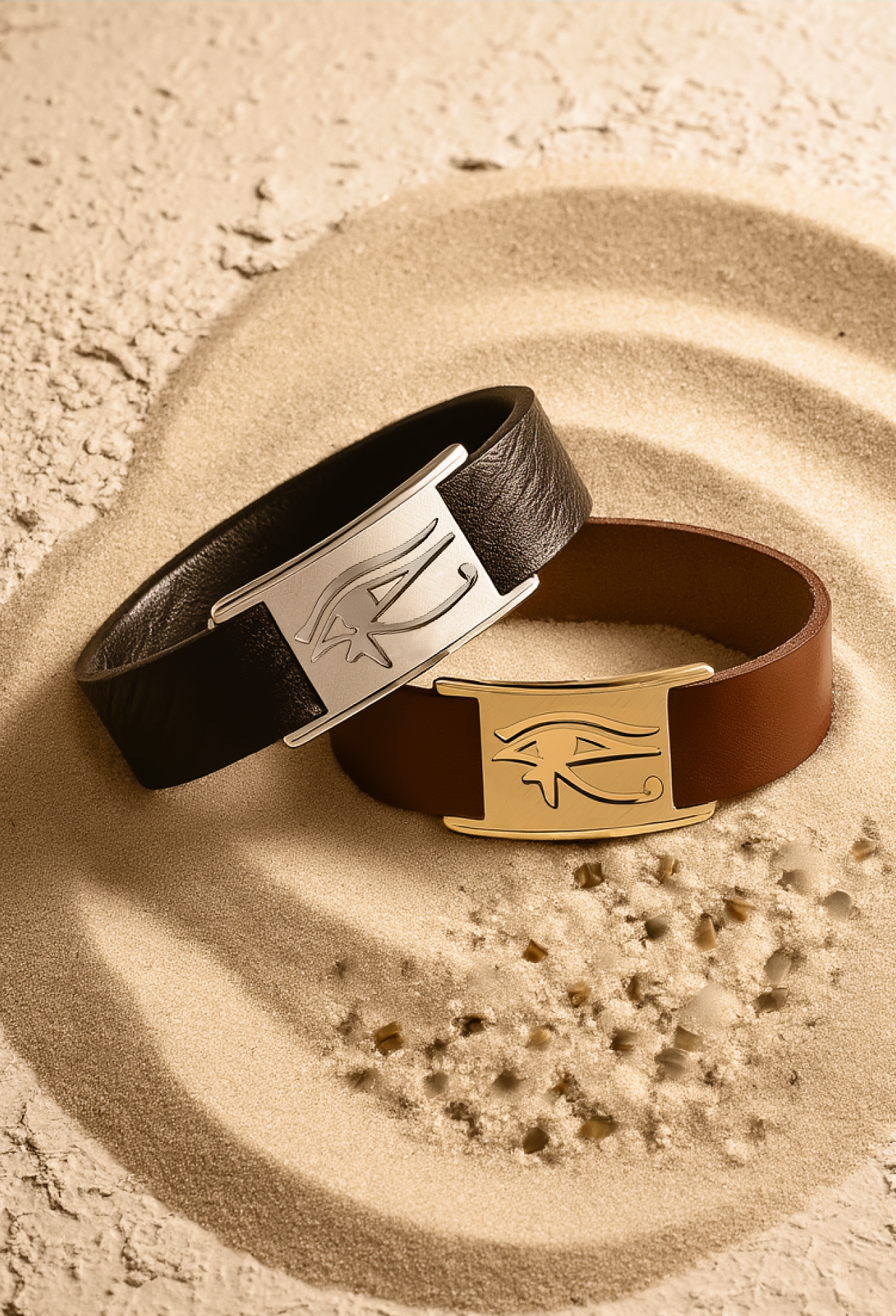 Pharaonic Leather Bangles
